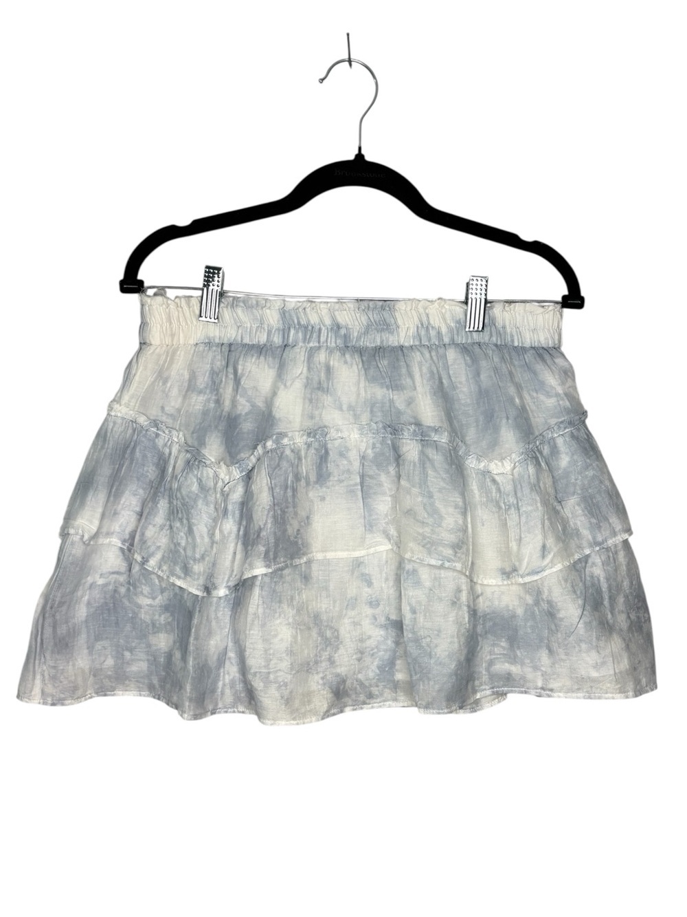 LoveShackFancy Abrielle Tie Dye Mini Skirt Silk Cotton Blend Preppy Size Large